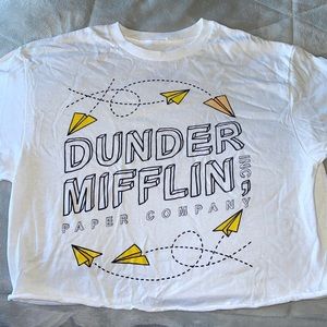 The Office TV show graphic cropped tee